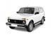 Защита порогов с алюм. площадкой d51мм LADA 4x4 (нерж)